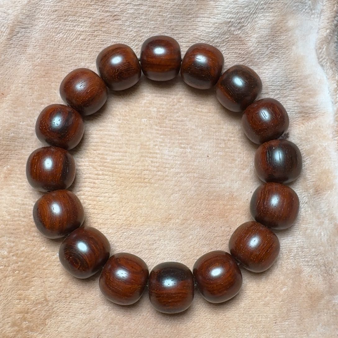 【闪购商品】檀香紫檀（小叶紫檀）13/14老型珠拆房老料黑飘红