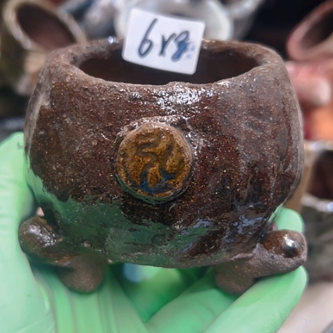 红陶粗陶花盆手工