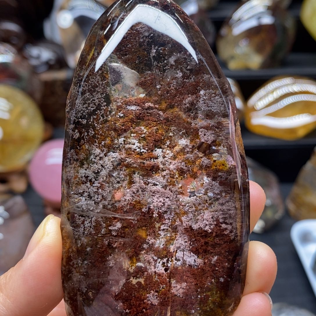 水晶原石手把摆件未镶嵌