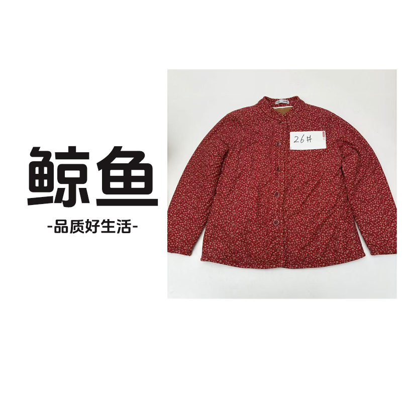 中老年花棉袄 秋冬加厚贴片外套 6303