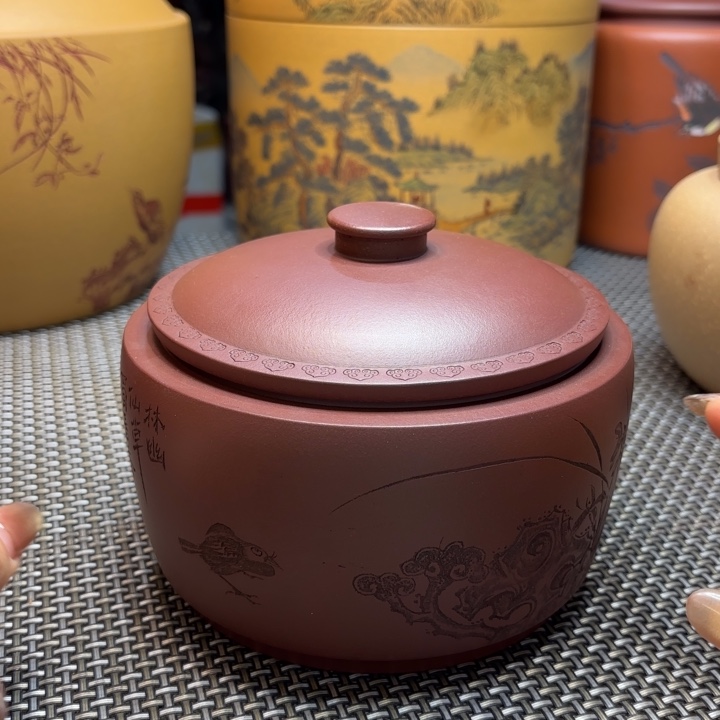 紫砂茶叶罐中高端紫砂茶叶罐
