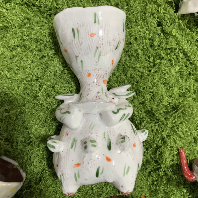 手作陶瓷孤品烛台摆件家居饰品摆件克苏鲁杯子欣赏
