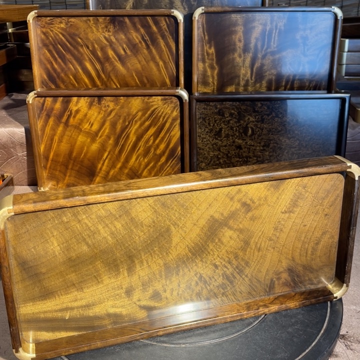 金丝楠知*暖金丝楠木文盘