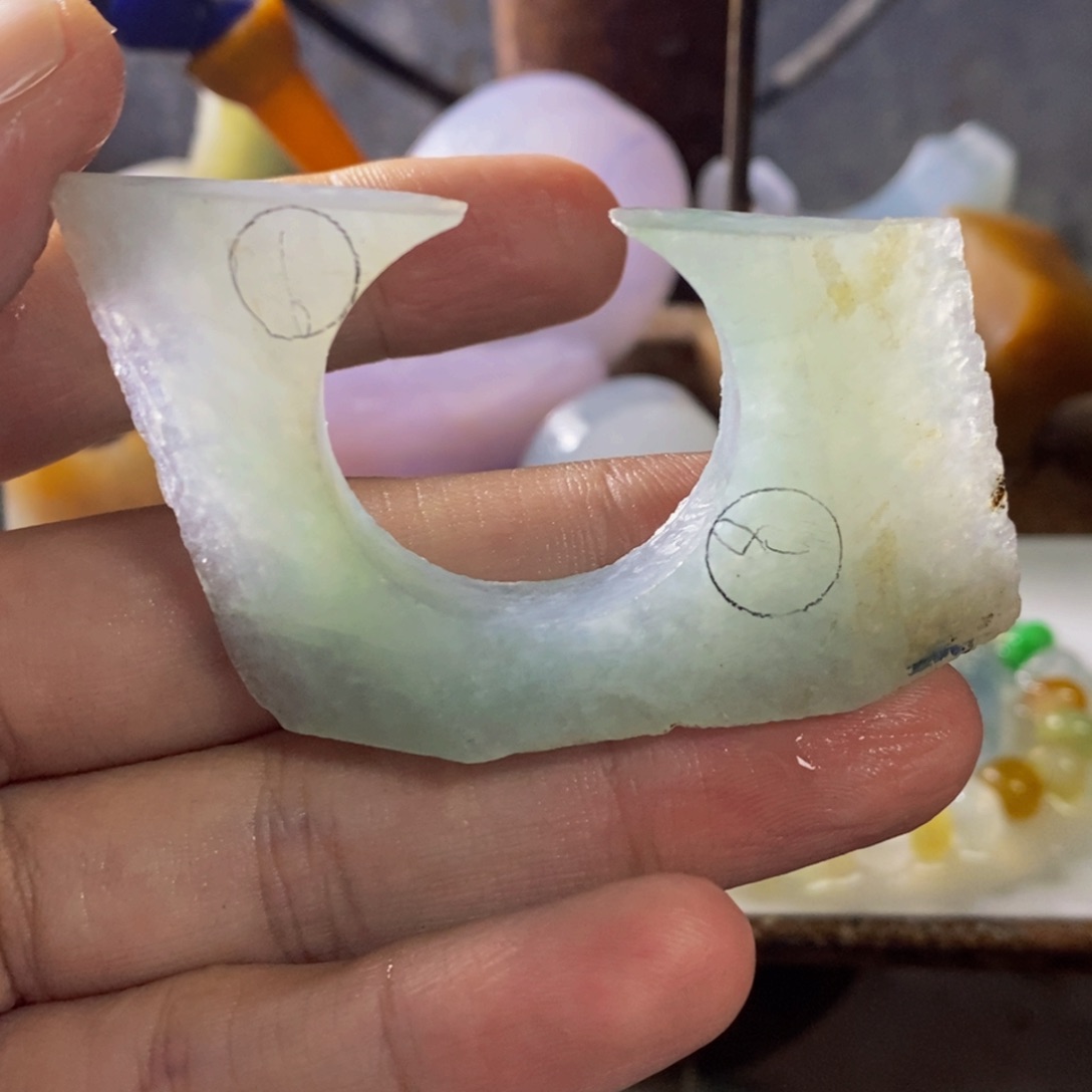 散珠翡翠料子直发