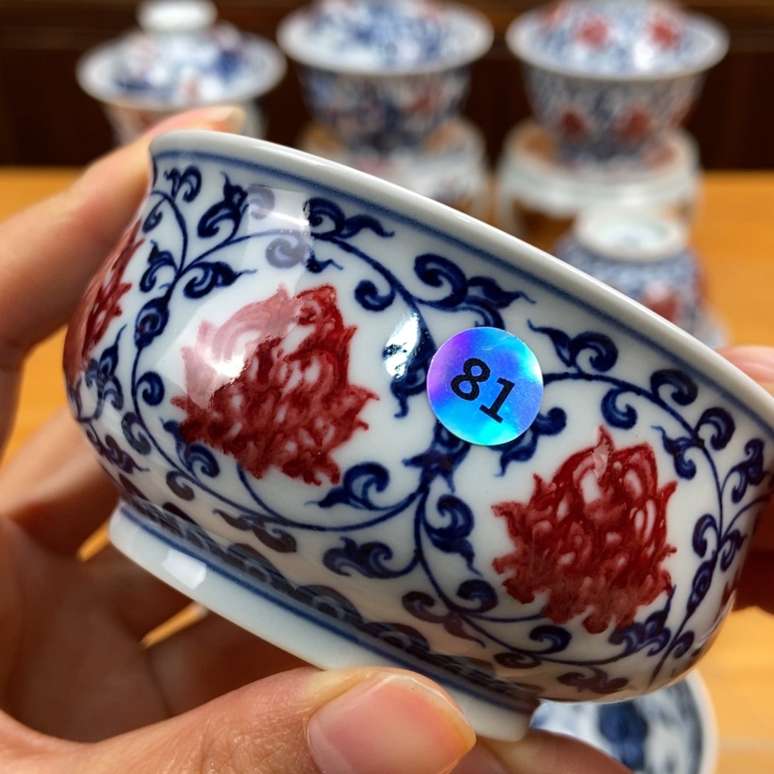 手绘现代茶具非古董