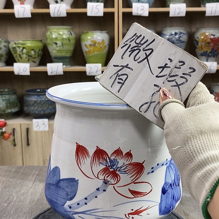 缸8xc景德镇陶瓷花盆