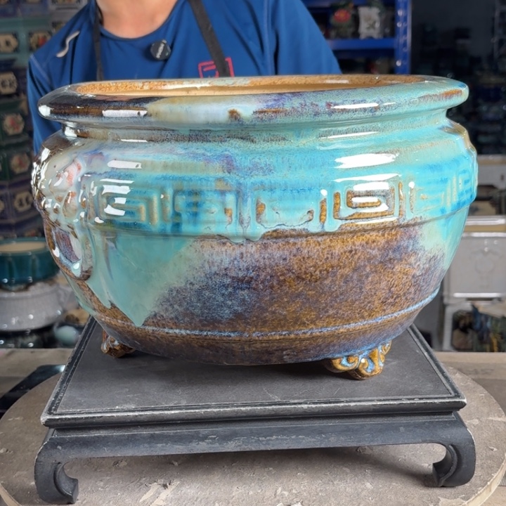 一风堂石湾花盆 内27*18