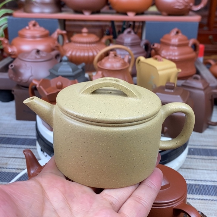 紫砂茶壶汉瓦150-180-230cc原矿本山绿