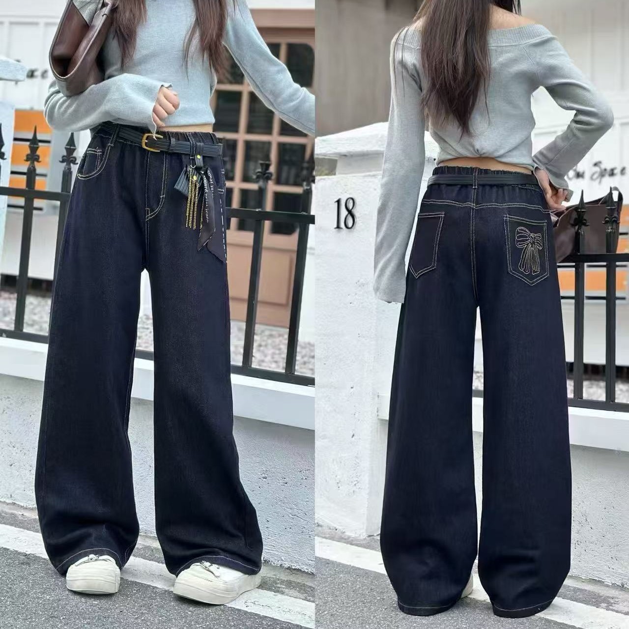 2025秋款女童牛仔裤