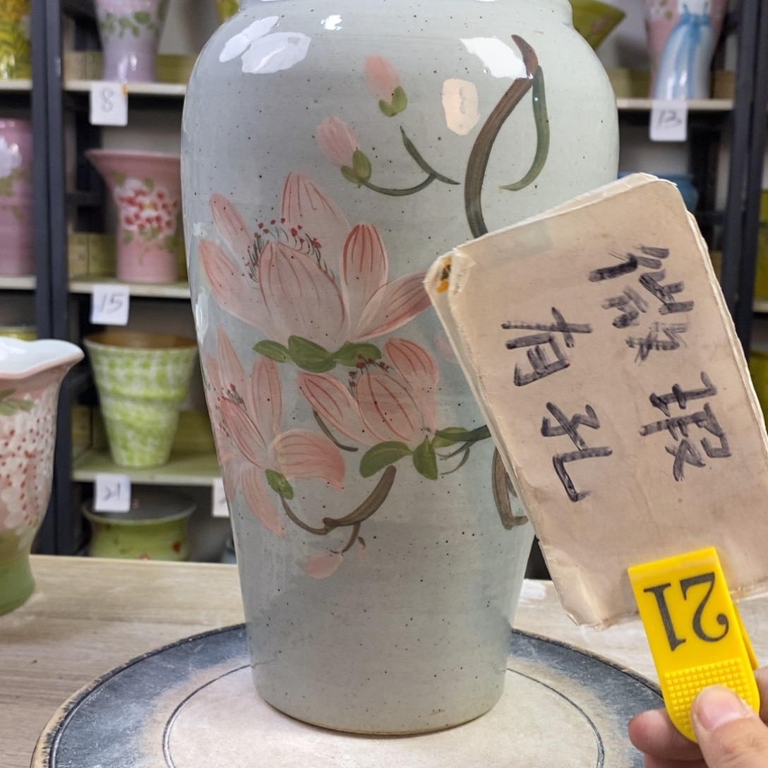 景德镇手工手绘陶瓷花盆