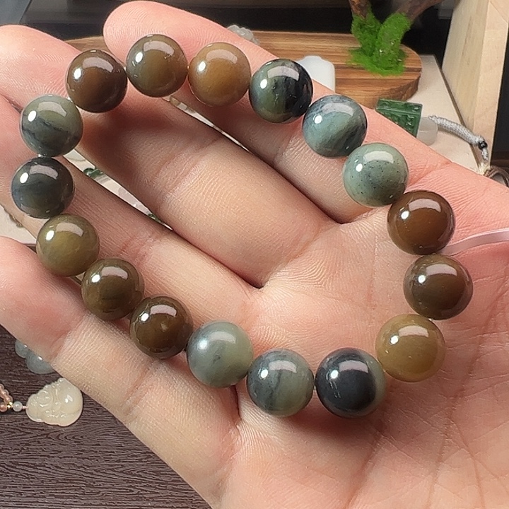 和田玉未镶嵌手链