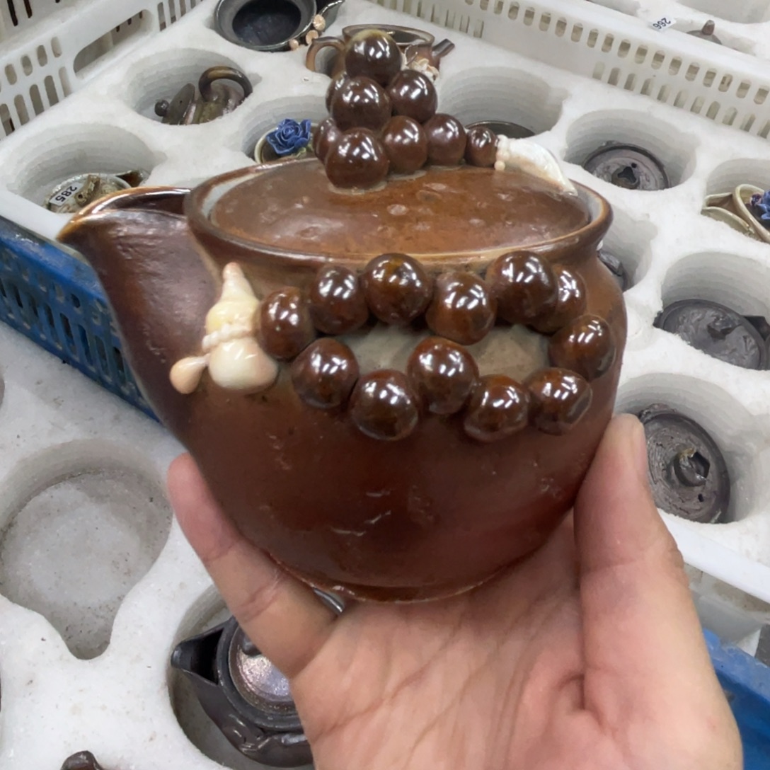 柴烧茶壶柴烧茶壶瑕