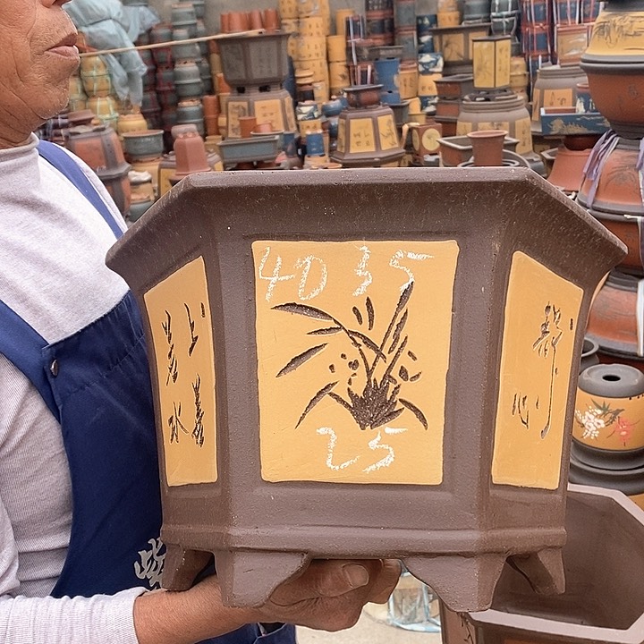 紫砂花盆紫砂花盆