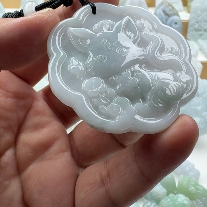 翡翠未镶嵌颈饰天然缅甸A货翡翠