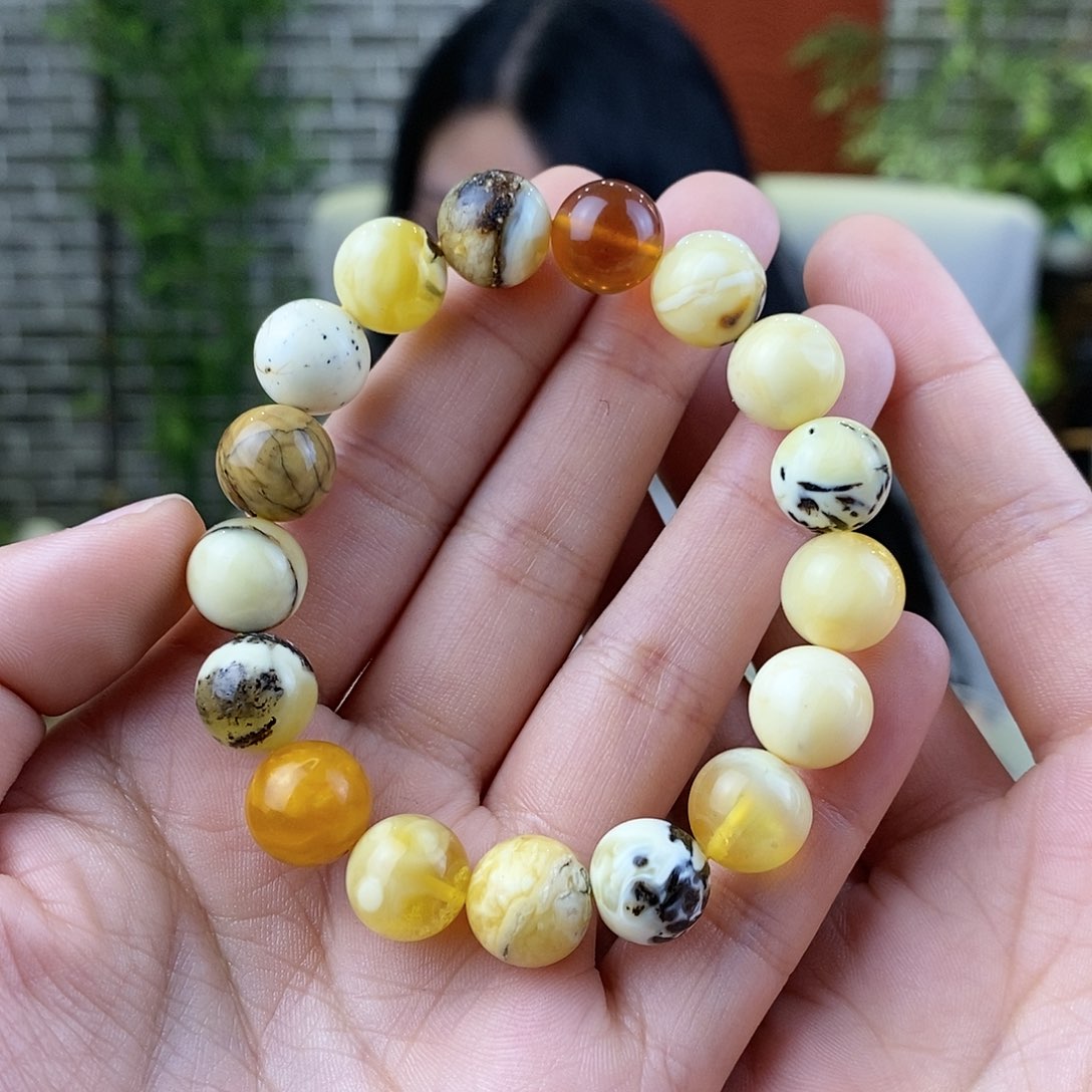 蜜蜡珠宝奇石未镶嵌蜜蜡手串