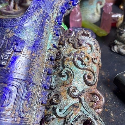 逍***生白玉菩提把件一个