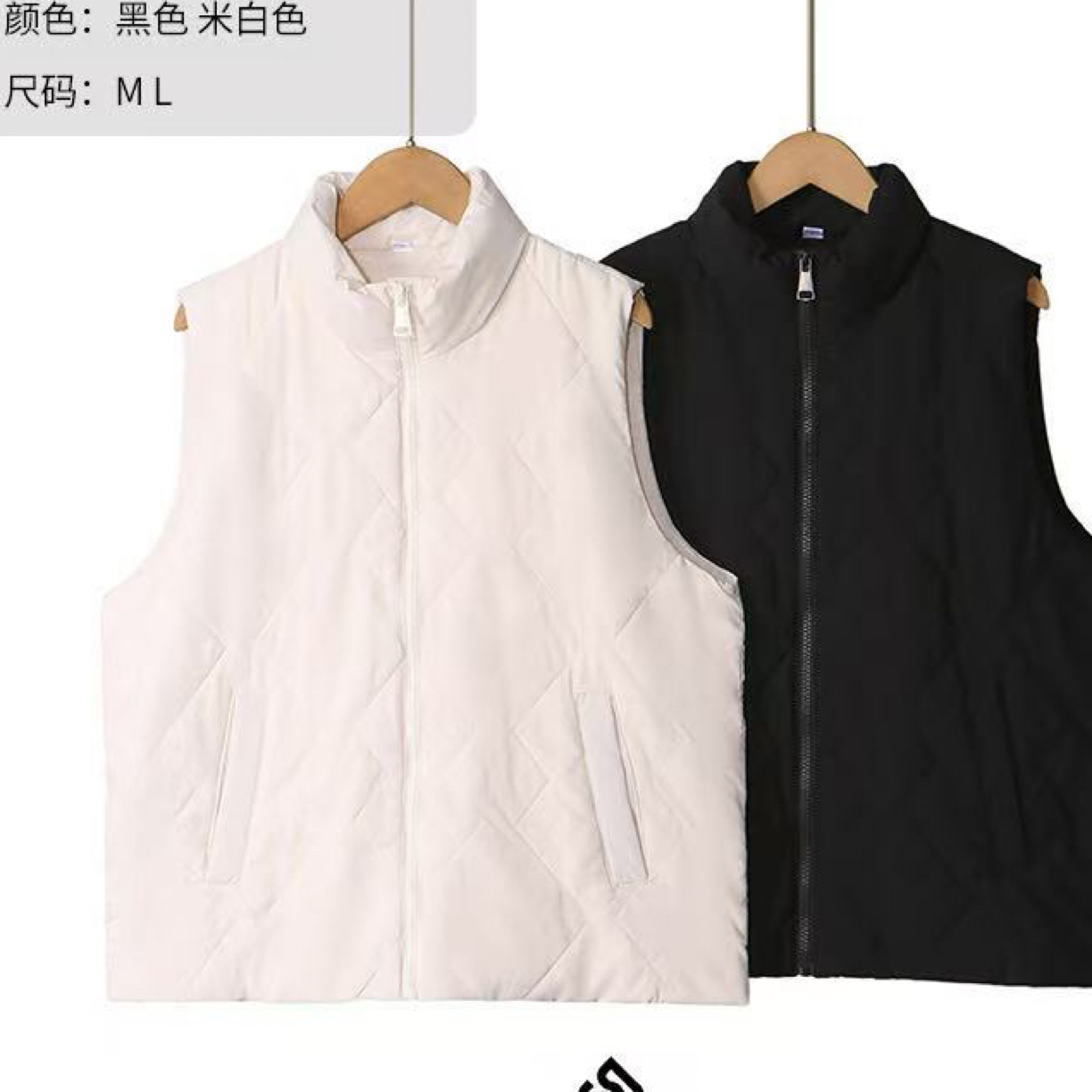 立领蚕丝保暖外穿女士马甲