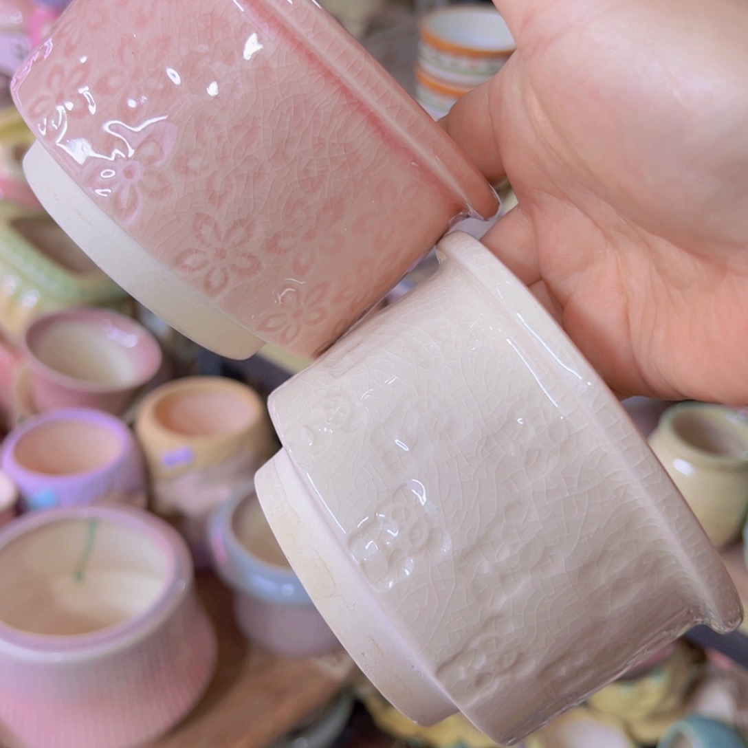 陶瓷花盆当场满12包邮