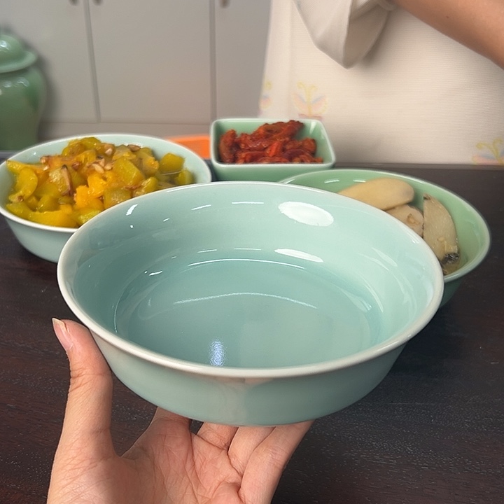 龙泉云间青瓷小米茶器