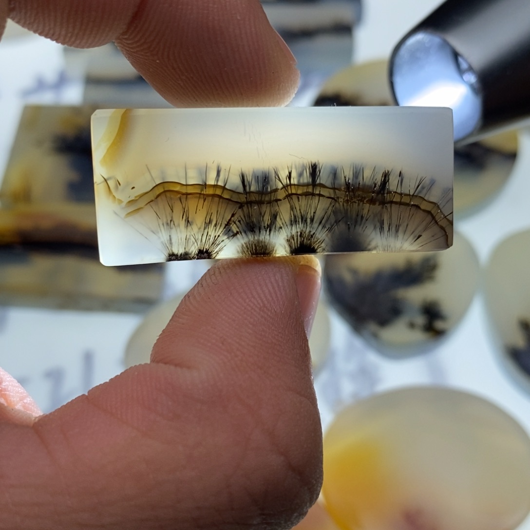 玛瑙/玉髓牌子足银镀金镶嵌