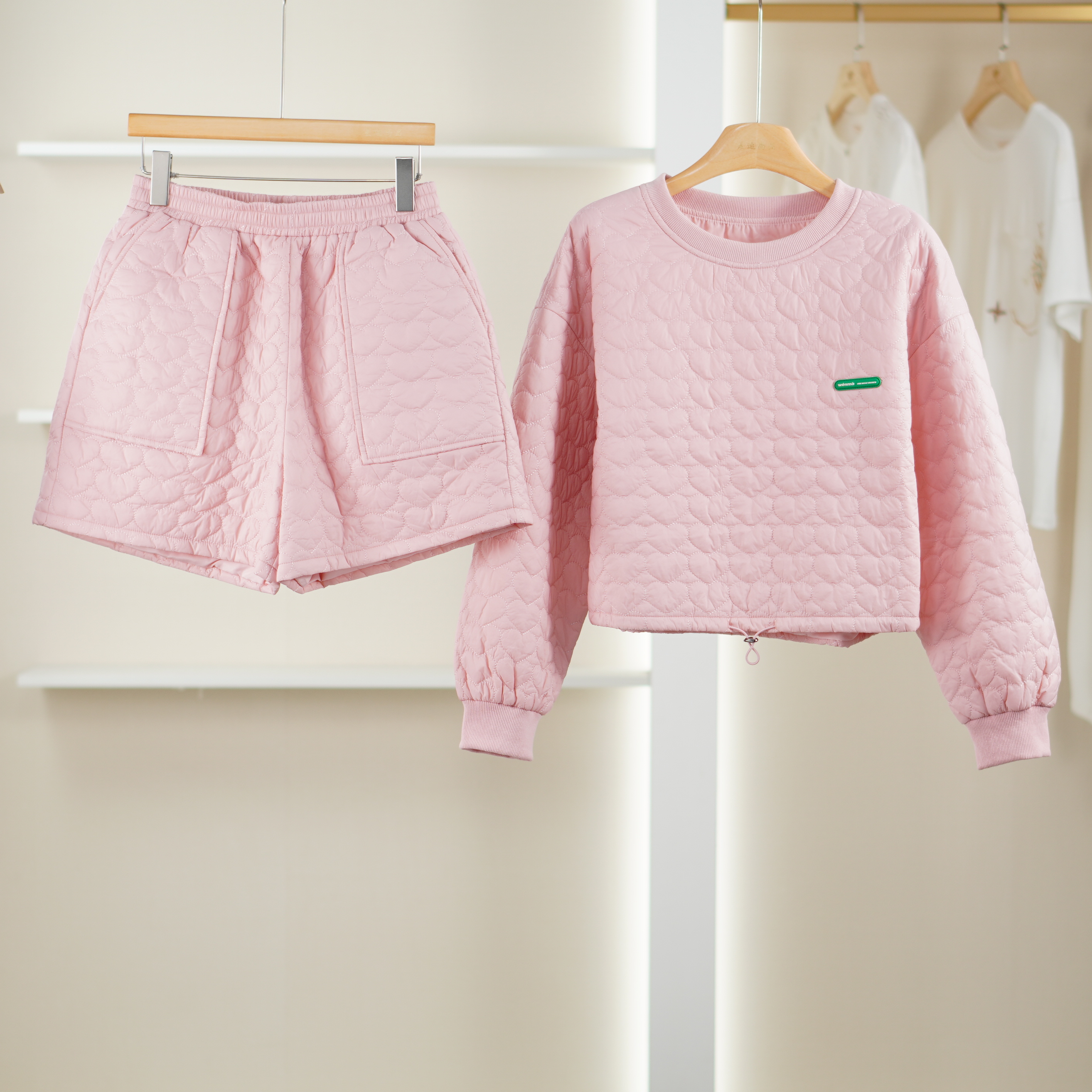 麦迪尚品【文M】51105515 秋冬时尚保暖棉服套装品牌女装折扣