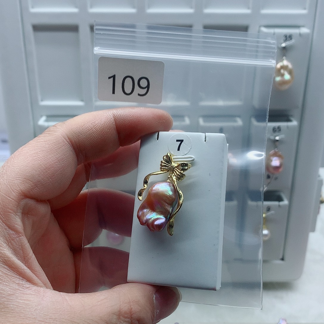 吊坠(不含链)淡水珍珠合金