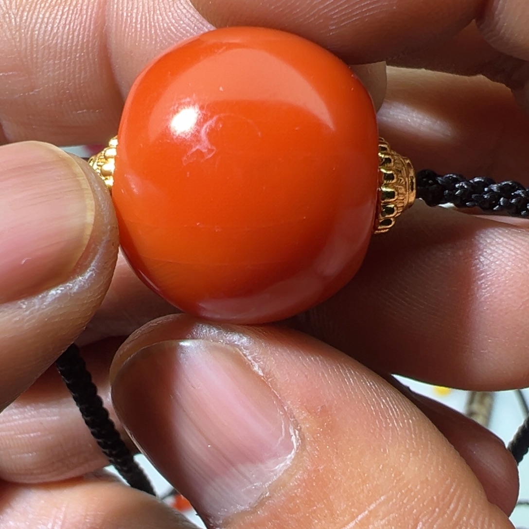 南红玛瑙合金颈饰