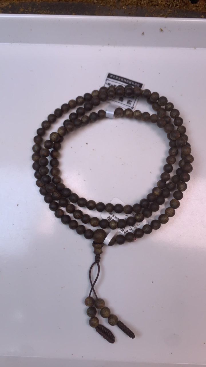 绿奇楠沉香圆珠多圈手串05mm138珠11克凉韵药香蜜甜