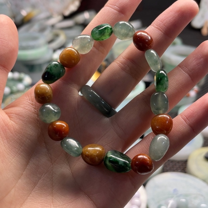 翡翠未镶嵌手镯天然缅甸翡翠A货手链