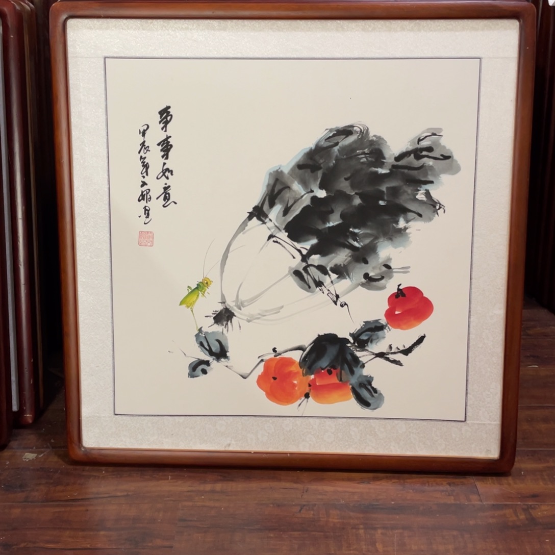 国画带框尺寸63*63厘米