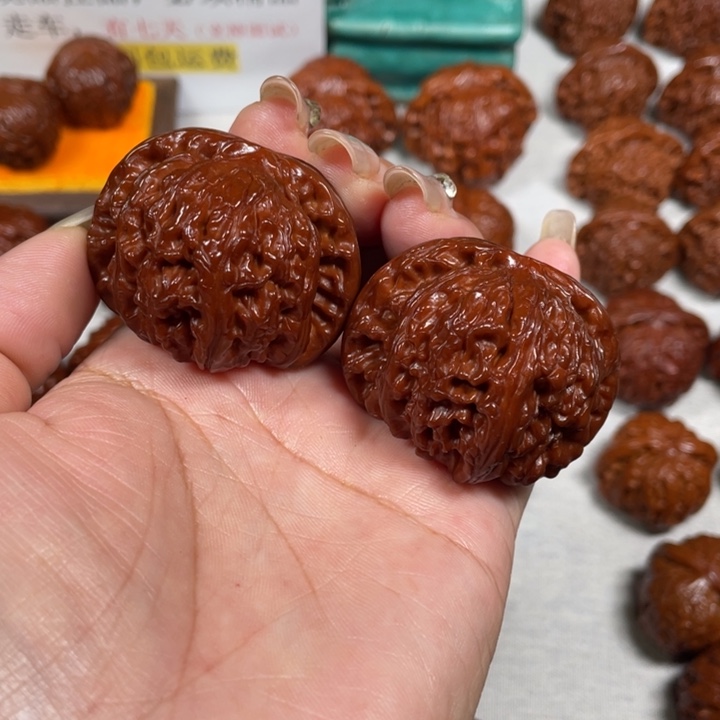 雷***吊坠文玩核桃白狮子1LXP#00#