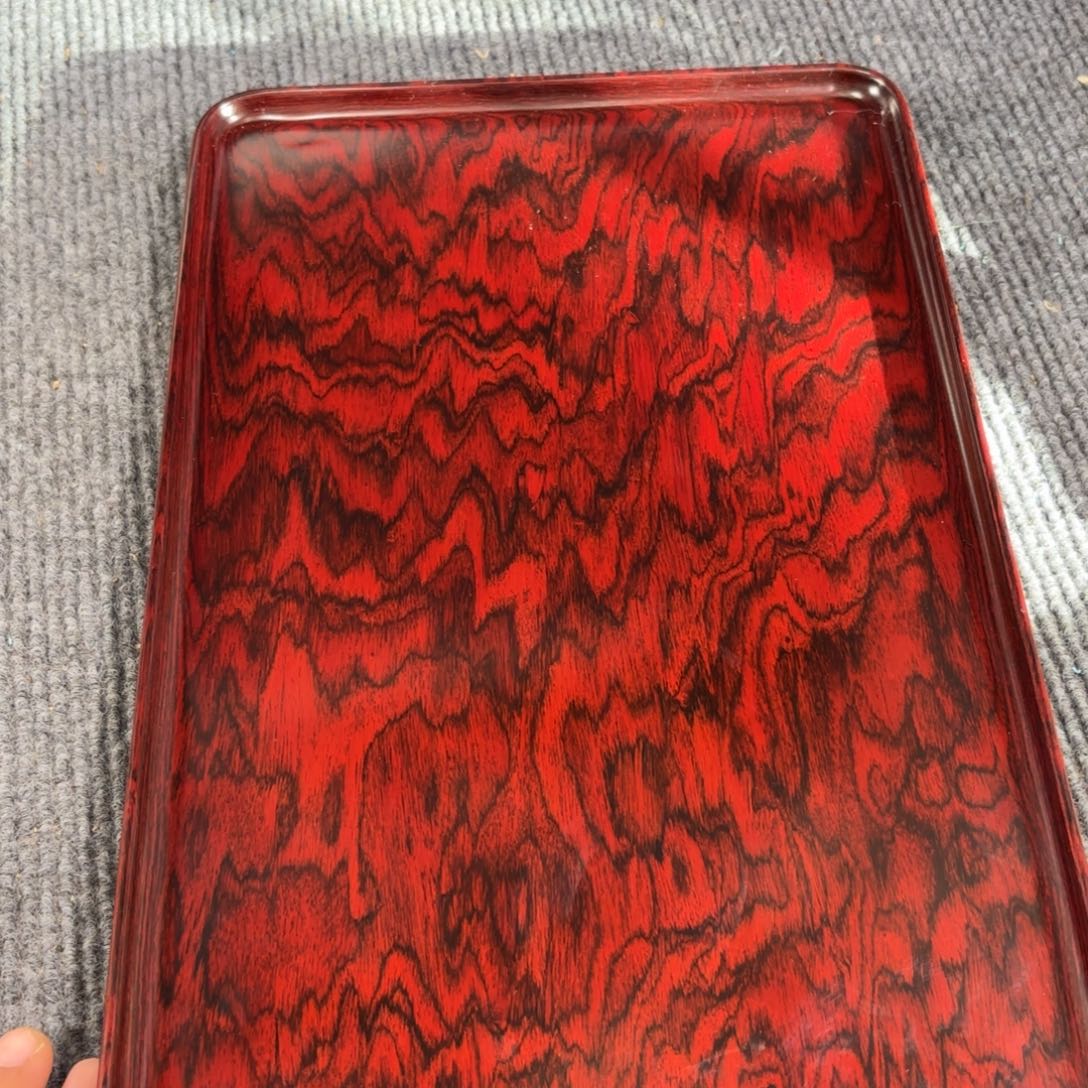 木红酸枝独板托盘
