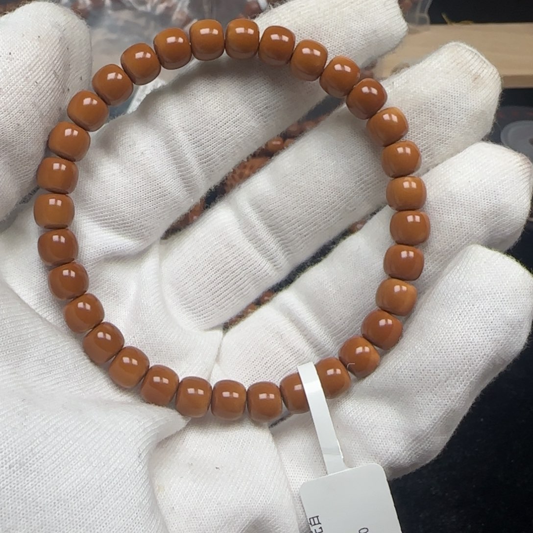 手串橄榄核老挝单圈极限弧7.2mm