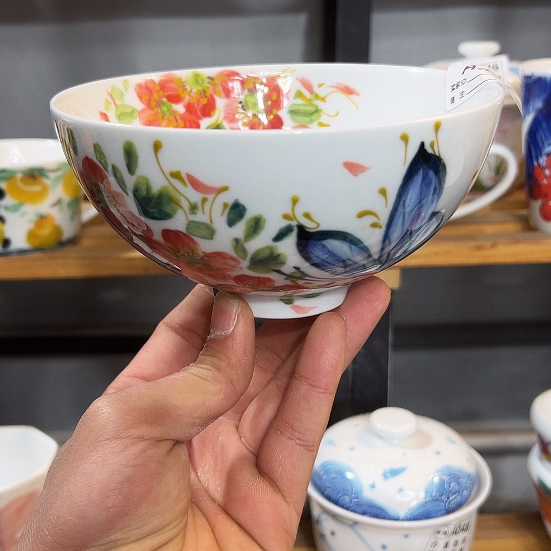 陶瓷景德镇手工手绘陶瓷6寸碗