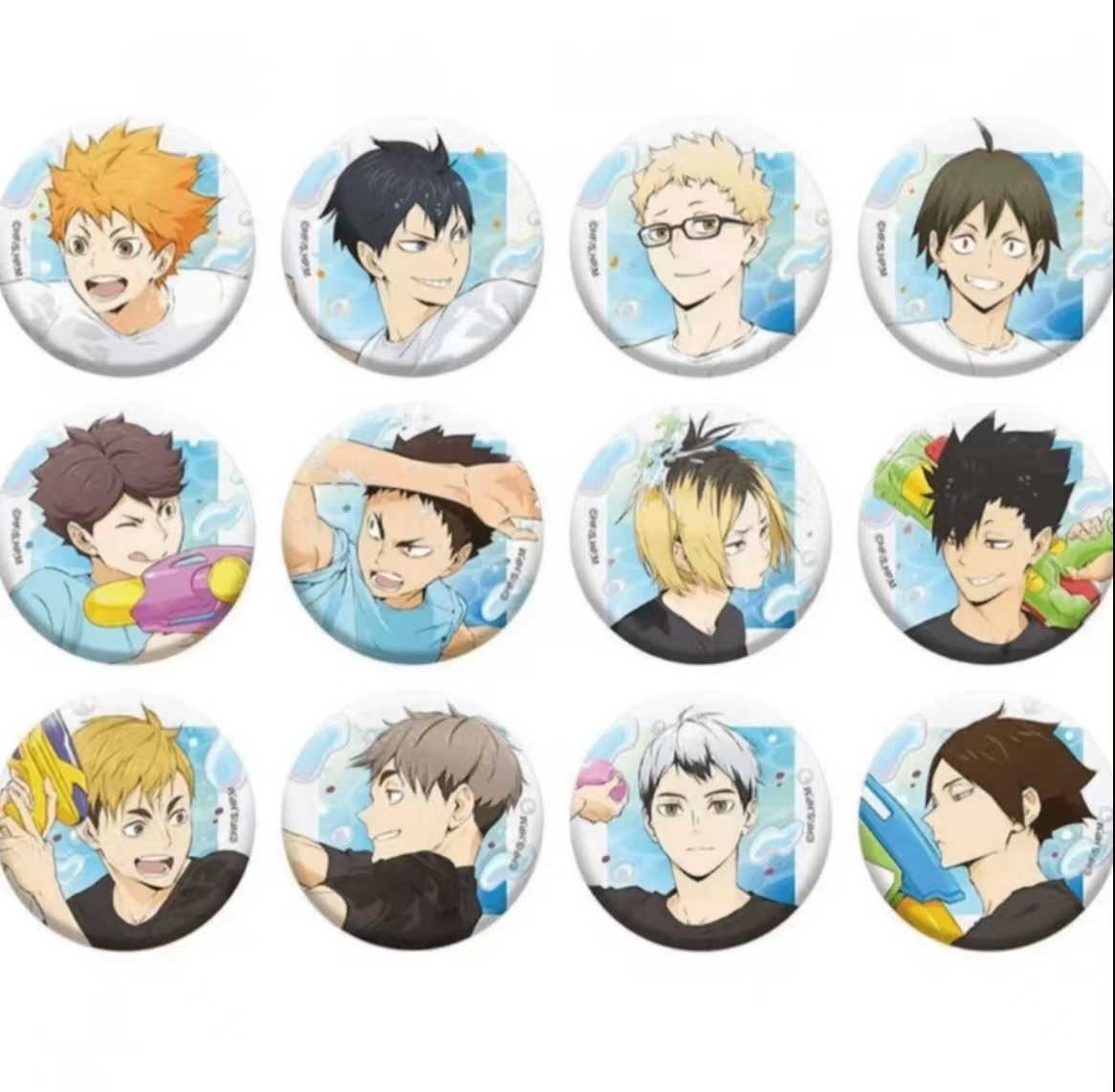 【时光谷】排球少年 盲盒代拆 玩水 打水枪 吧唧徽章系列