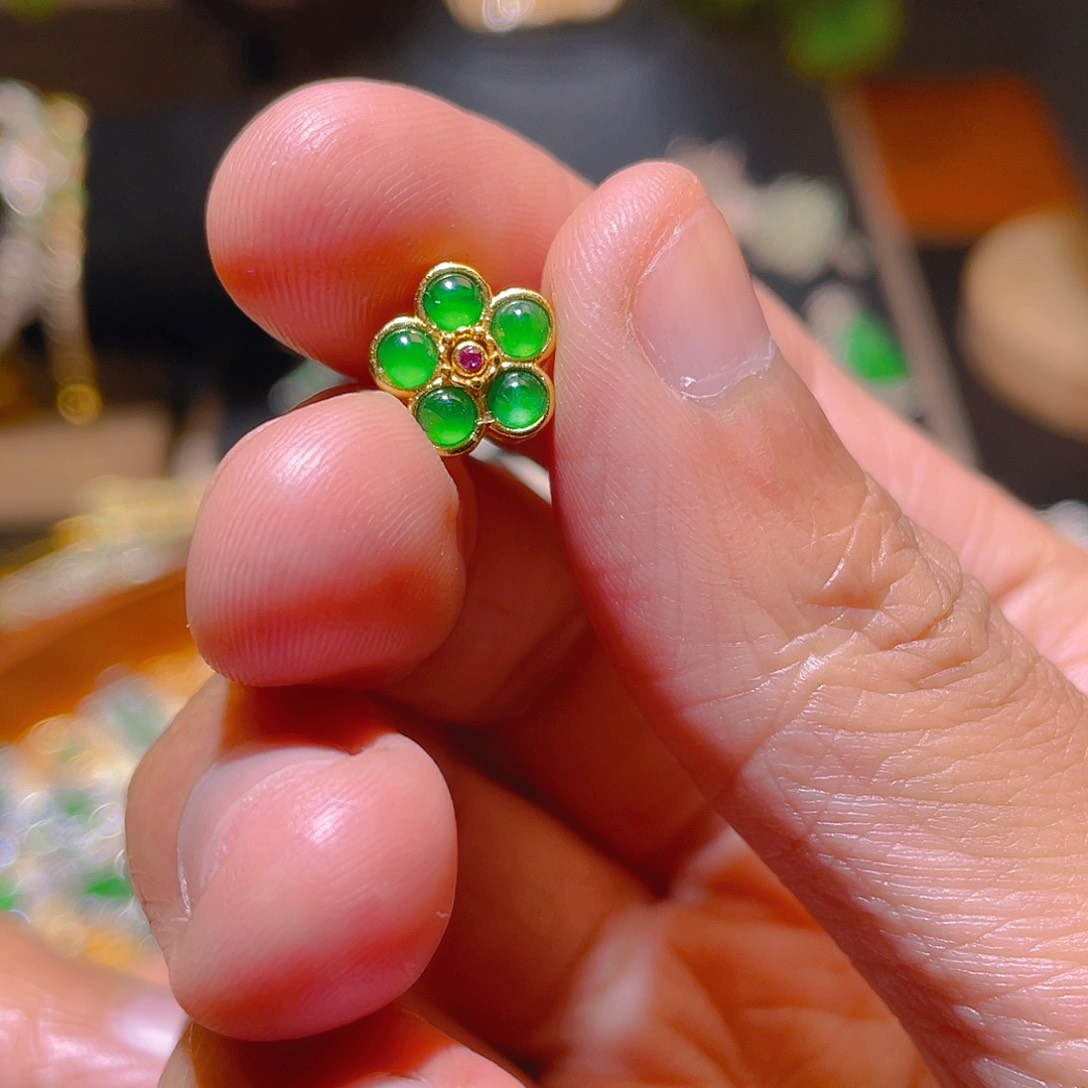 翡翠吊坠(不含链)银S925镶嵌