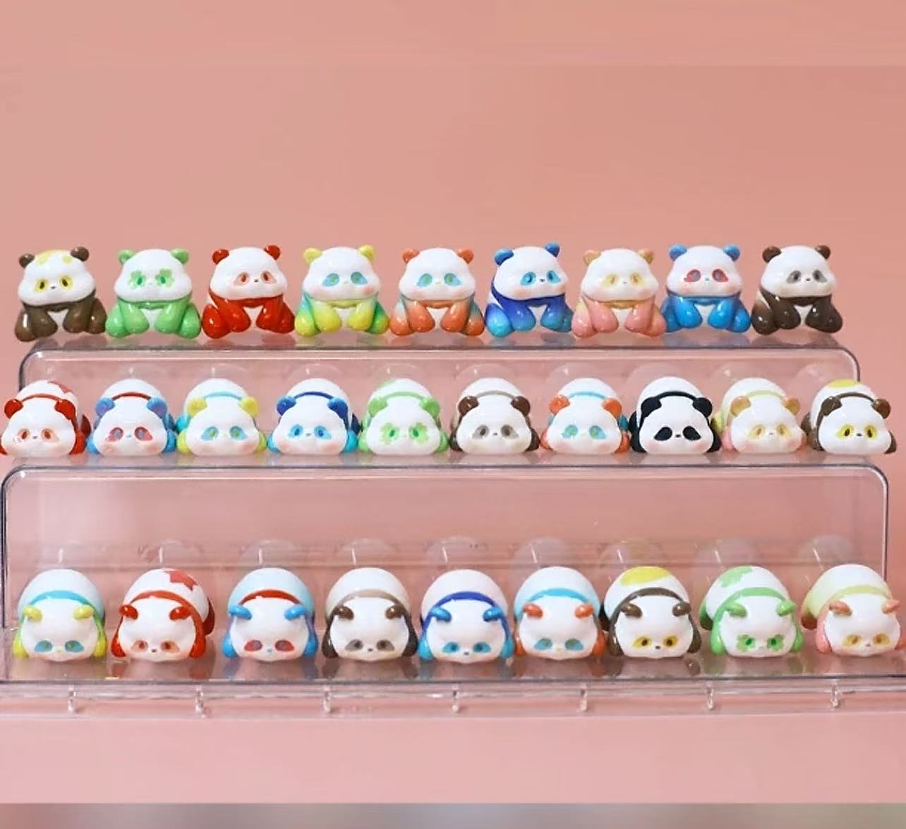 潘嘟嘟磁吸叠叠乐夏日炫彩二代萌粒系列可爱潮玩手办摆件