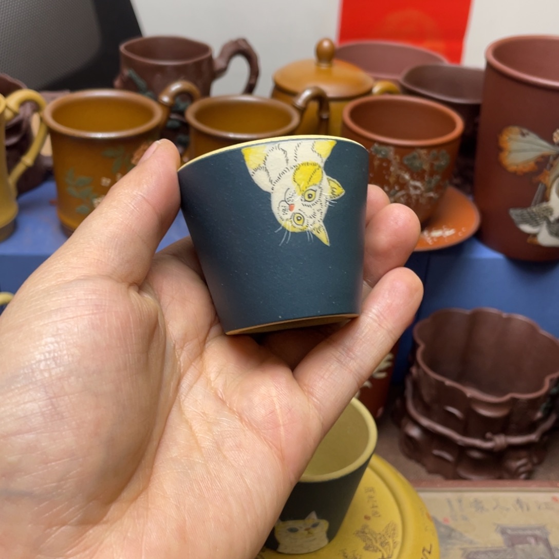 紫砂茶杯紫砂主人杯