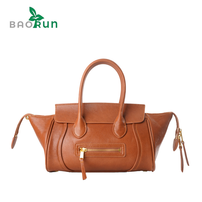 破【B-笑脸包】秋冬轻奢时尚女士真皮手提包气质百搭单肩包