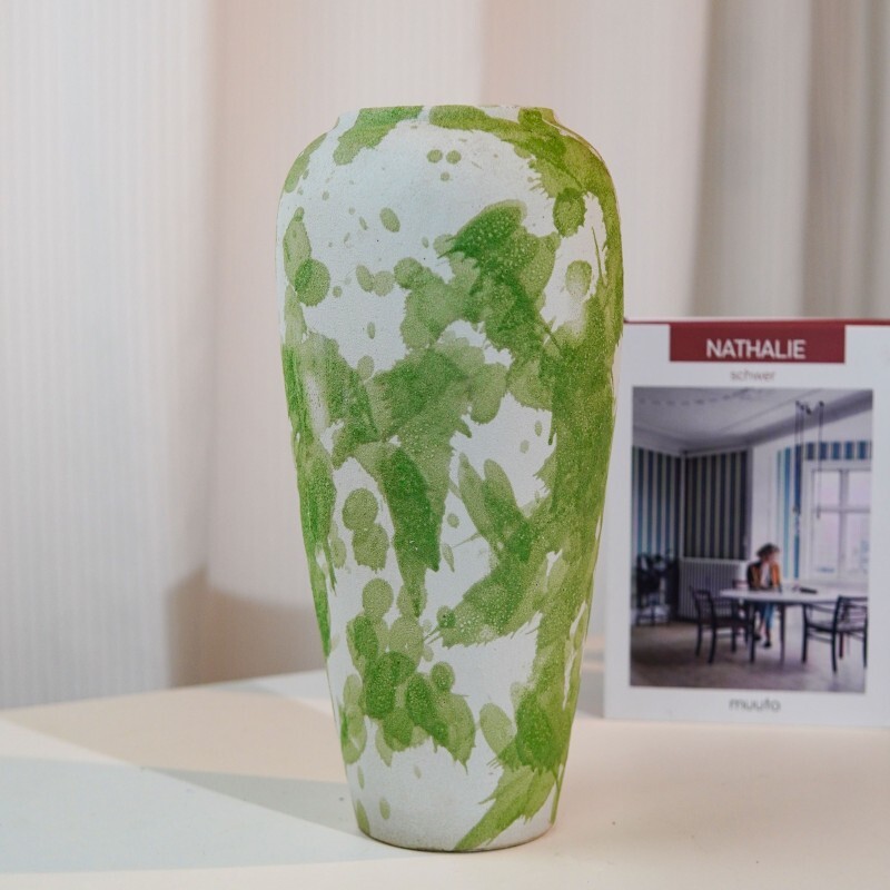 【点翠】陶瓷花瓶插花台面家居玄关摆放复古简约小清新陶罐DT