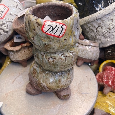 粗陶花盆手工花盆制作