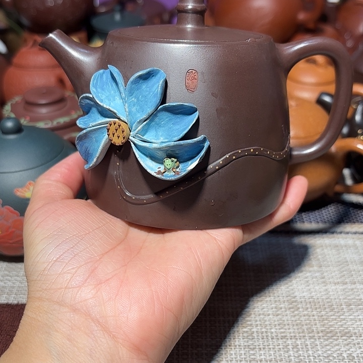 紫砂茶壶原矿宜兴紫砂微瑕