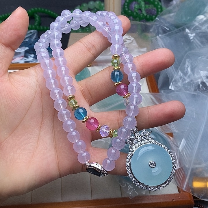 翡翠未镶嵌颈饰133手串