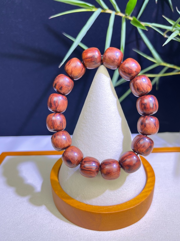 红降花梨公13*14老型珠手串