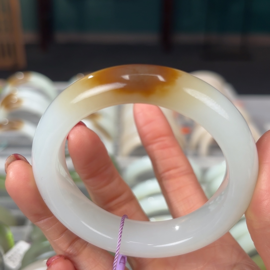 和田玉手镯卡56未镶嵌d*y