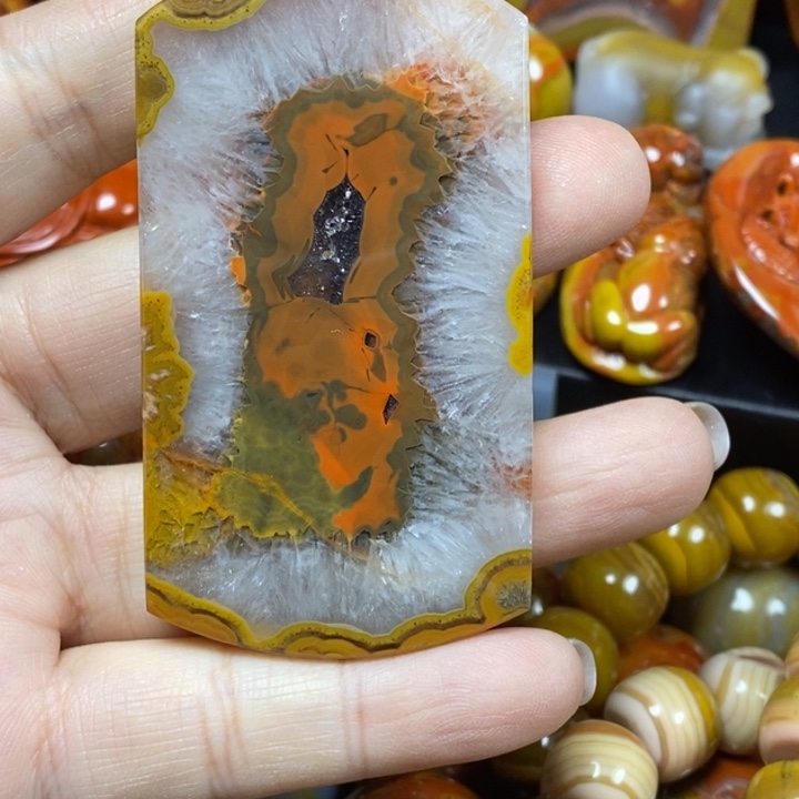 玛瑙/玉髓吊坠(不含链)未镶嵌