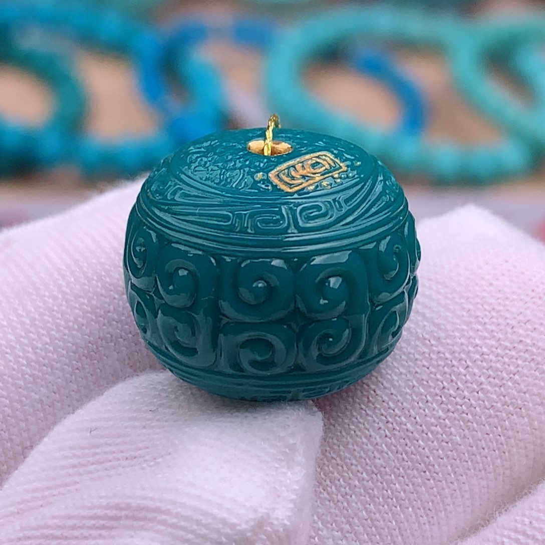 未镶嵌绿松石珠宝奇石