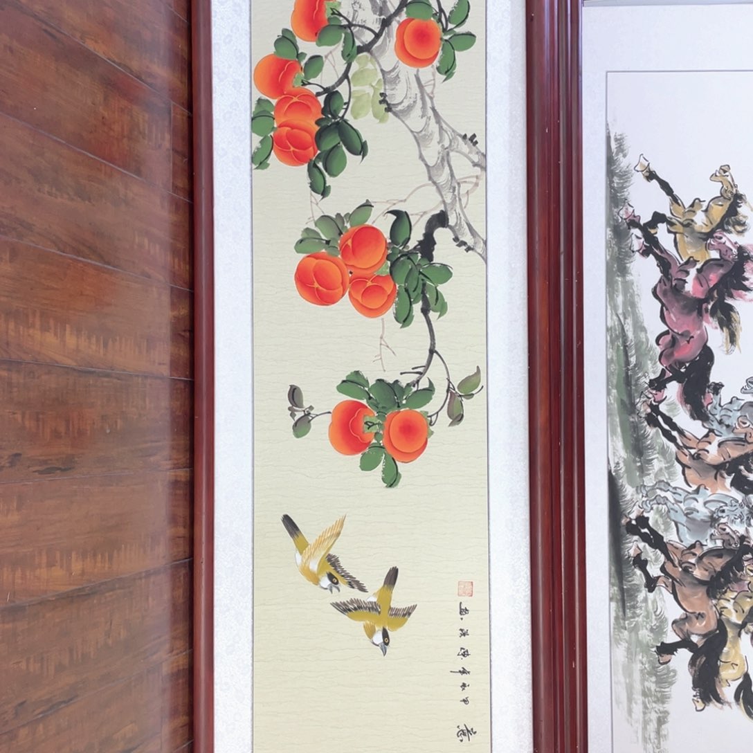 国画带框尺寸48*163厘米