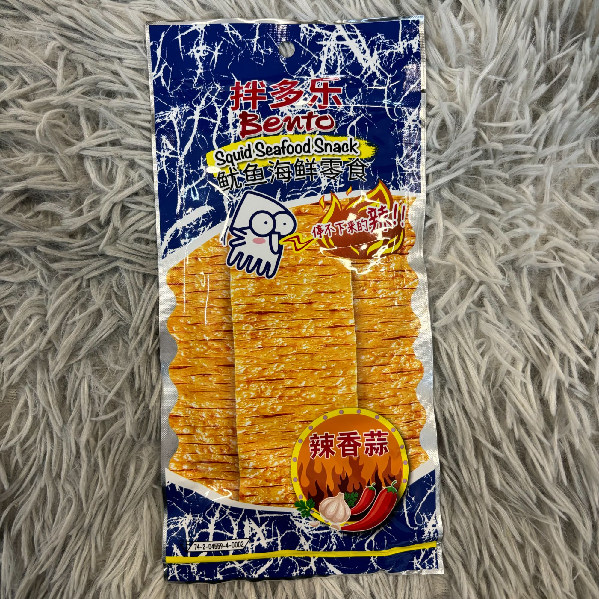 泰国进口拌多乐辣香蒜味鱿鱼片