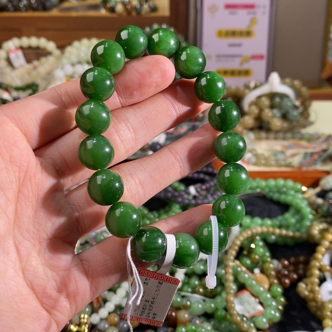 和田玉手链未镶嵌奥**斯